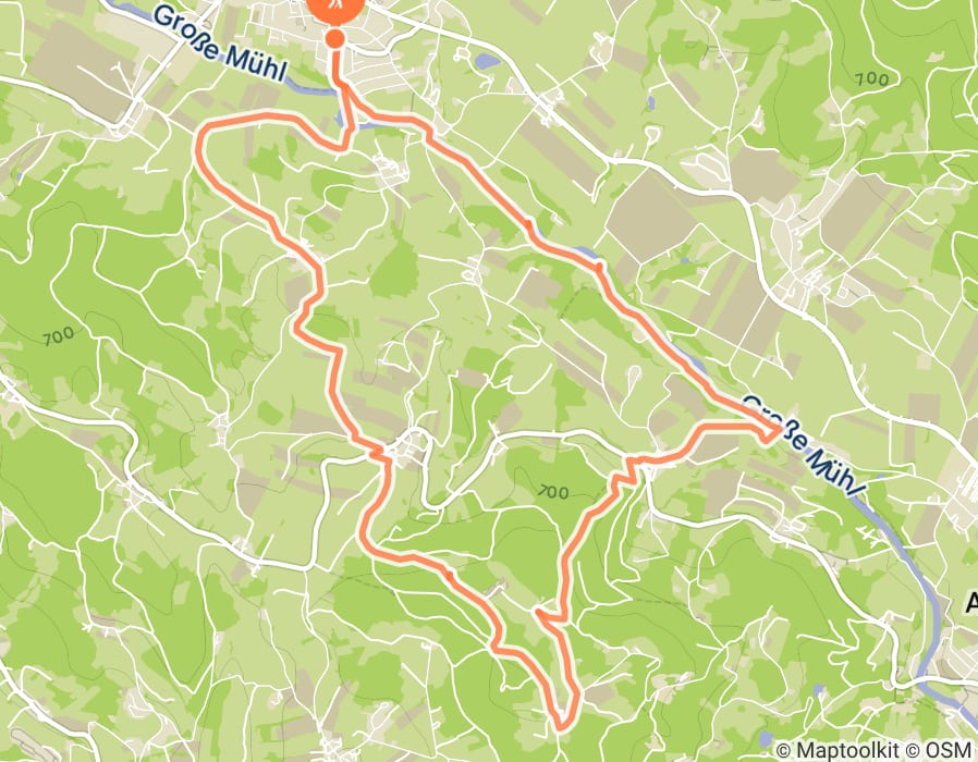 Karte der Tour