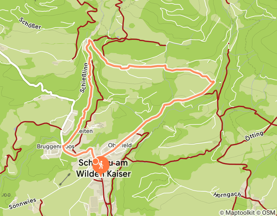 Karte der Tour