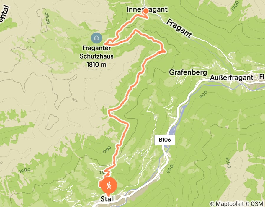 Karte der Tour