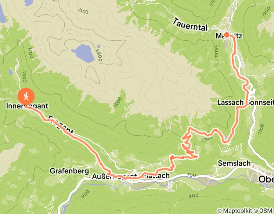 Karte der Tour