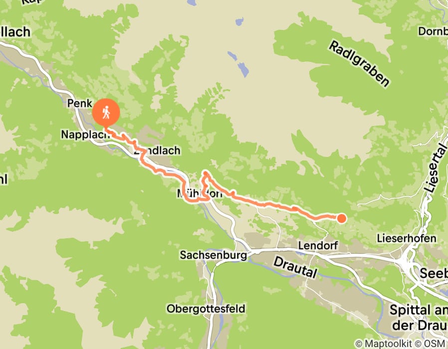 Karte der Tour