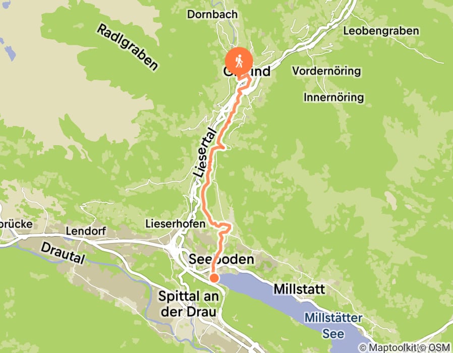 Karte der Tour