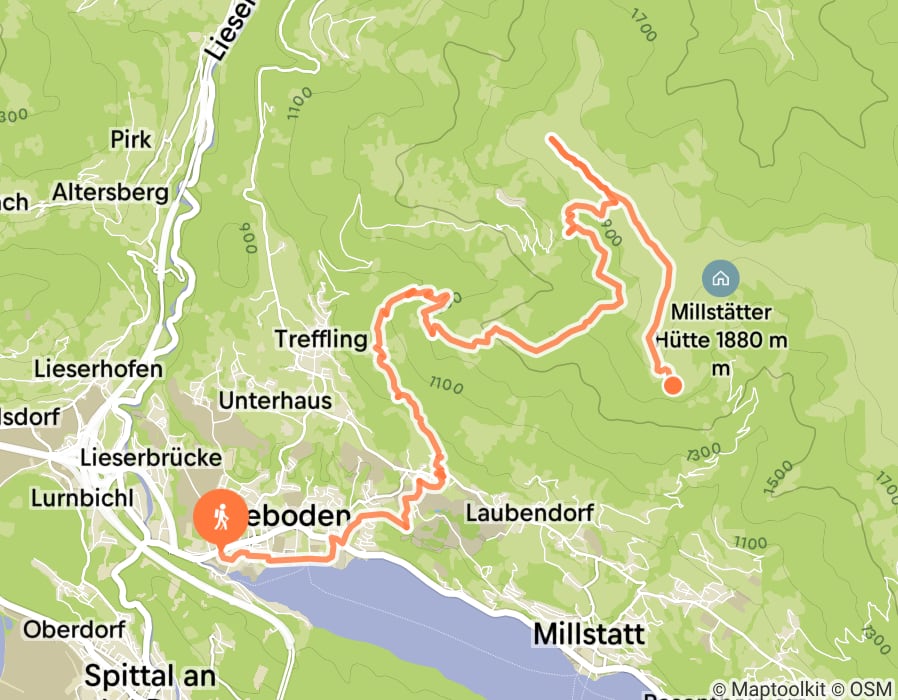 Karte der Tour
