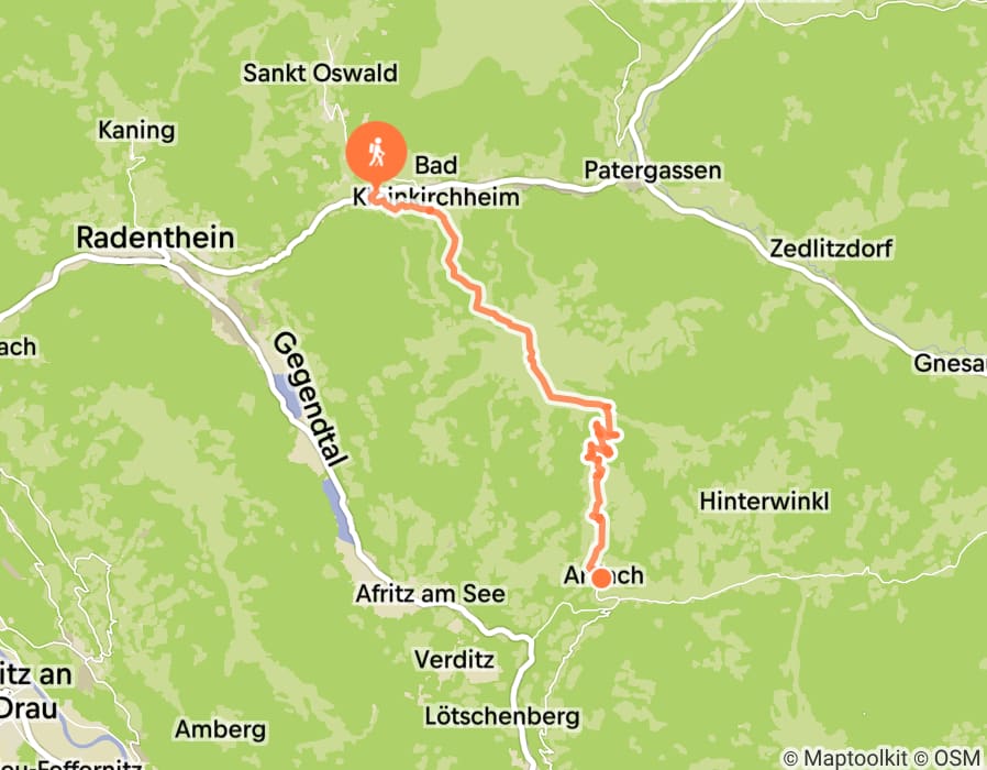 Karte der Tour