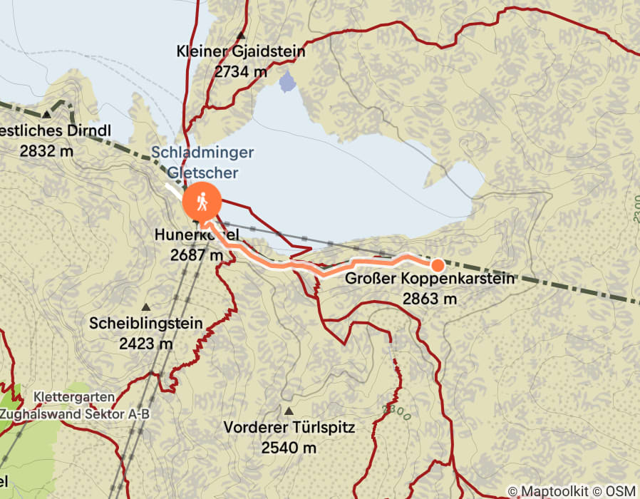 Karte der Tour