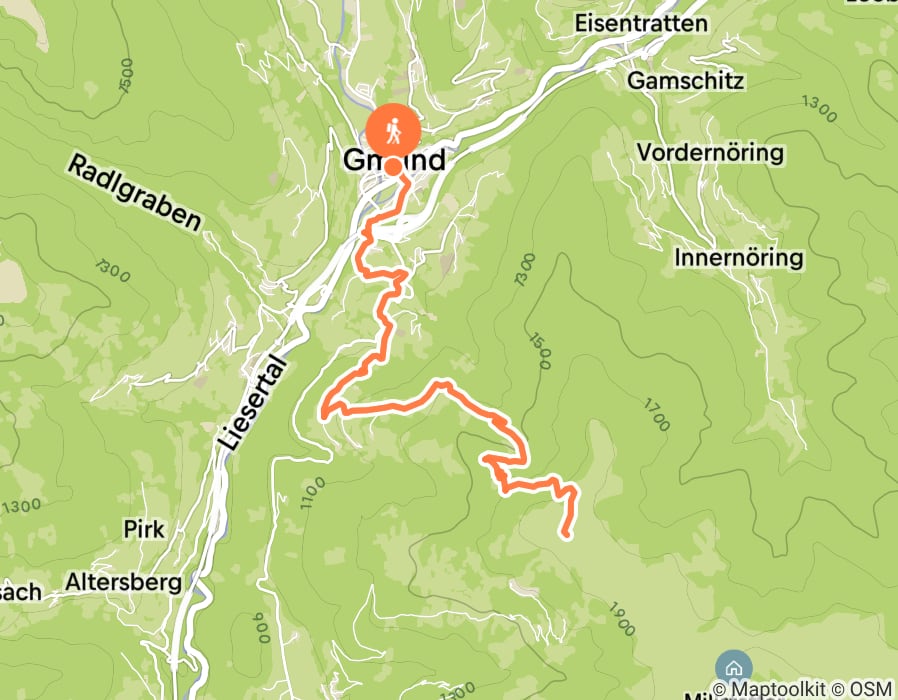 Karte der Tour