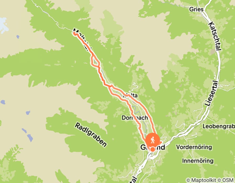 Karte der Tour