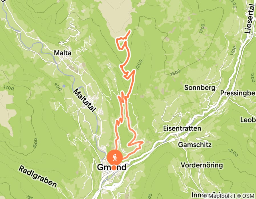 Karte der Tour