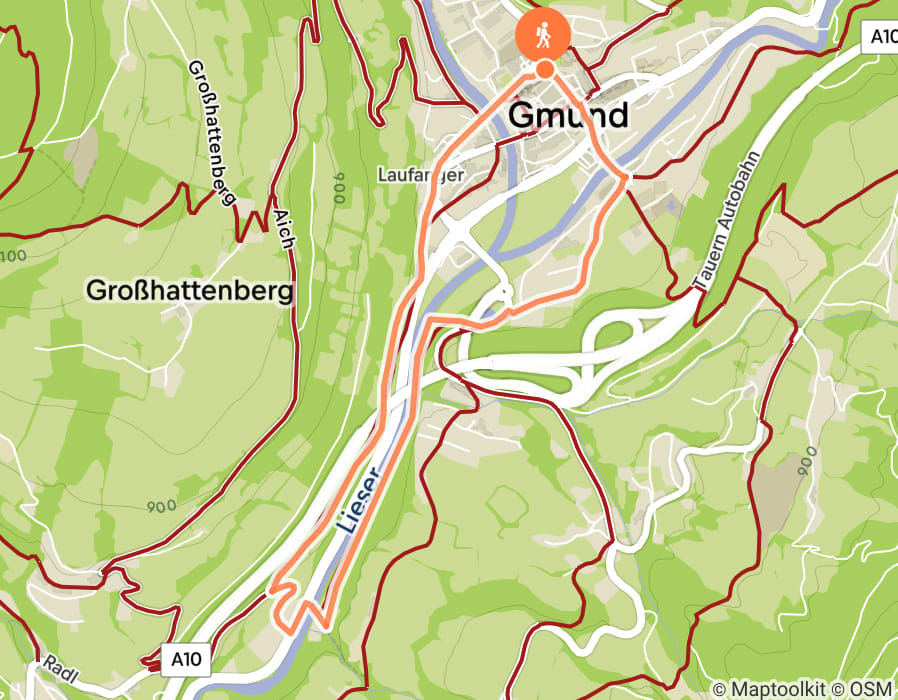 Karte der Tour