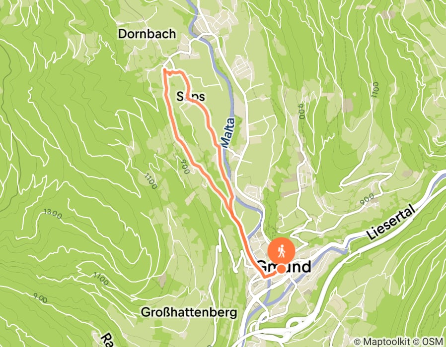 Karte der Tour