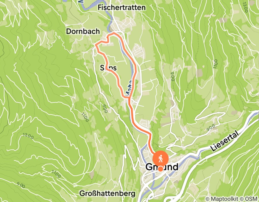 Karte der Tour