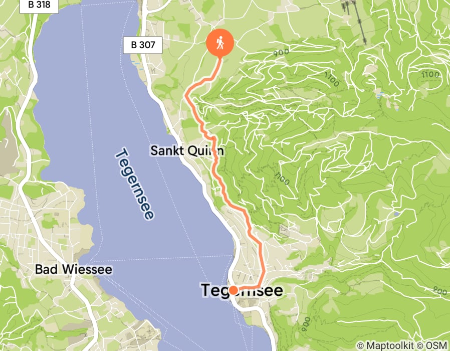 Karte der Tour