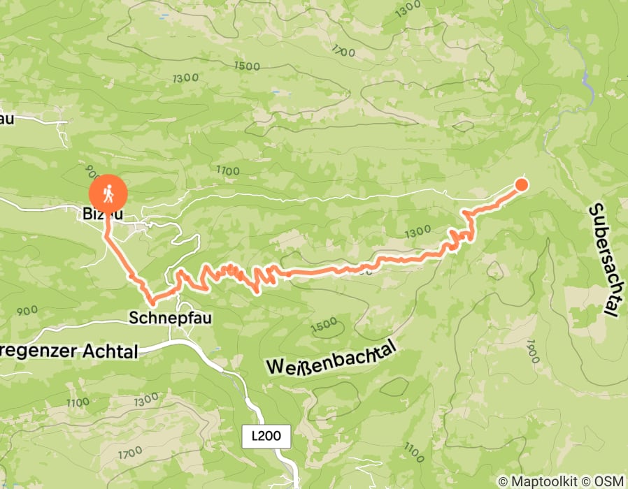 Karte der Tour