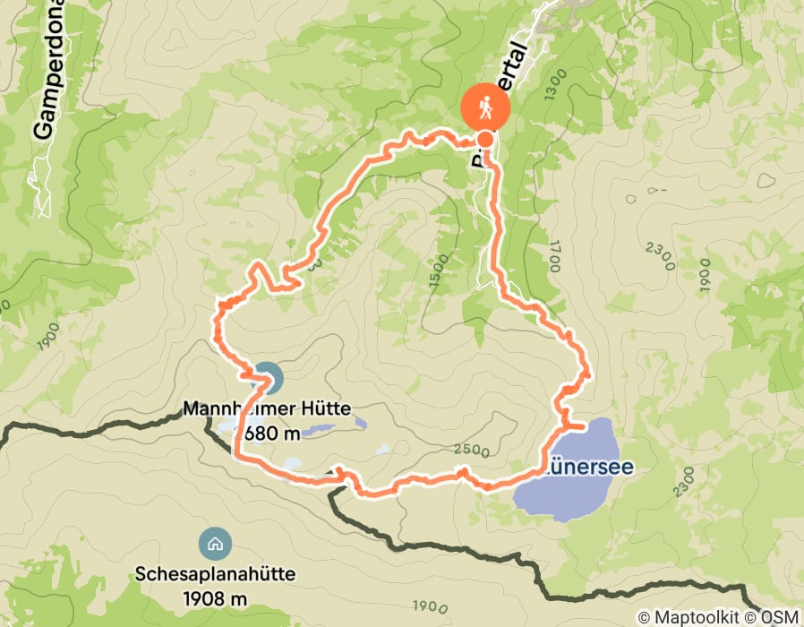 Karte der Tour