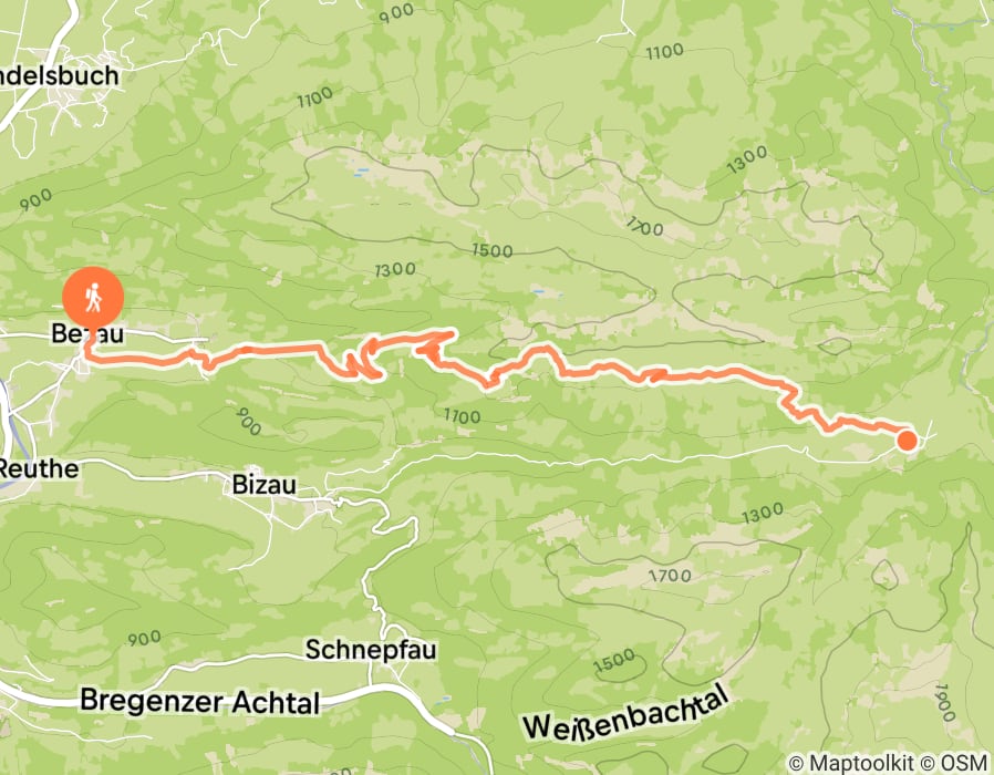 Karte der Tour