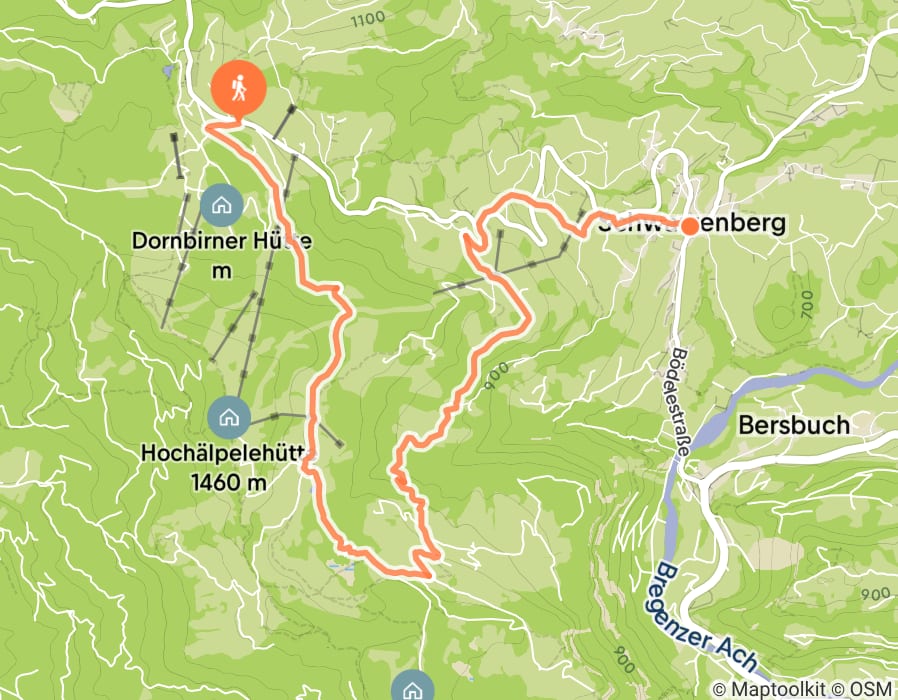 Karte der Tour