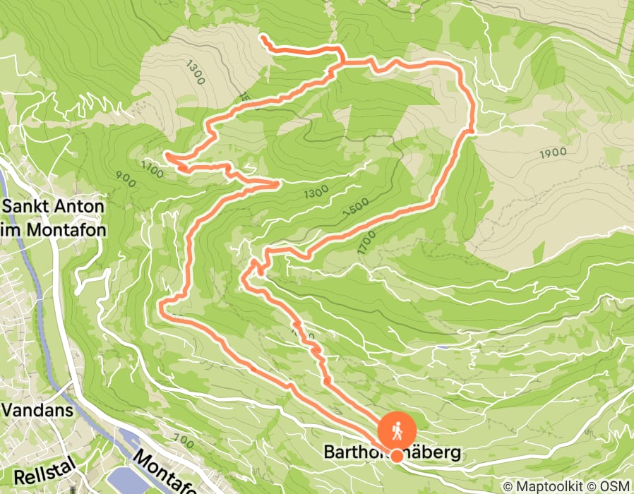 Karte der Tour