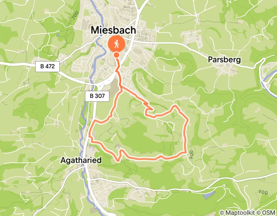 Karte der Tour