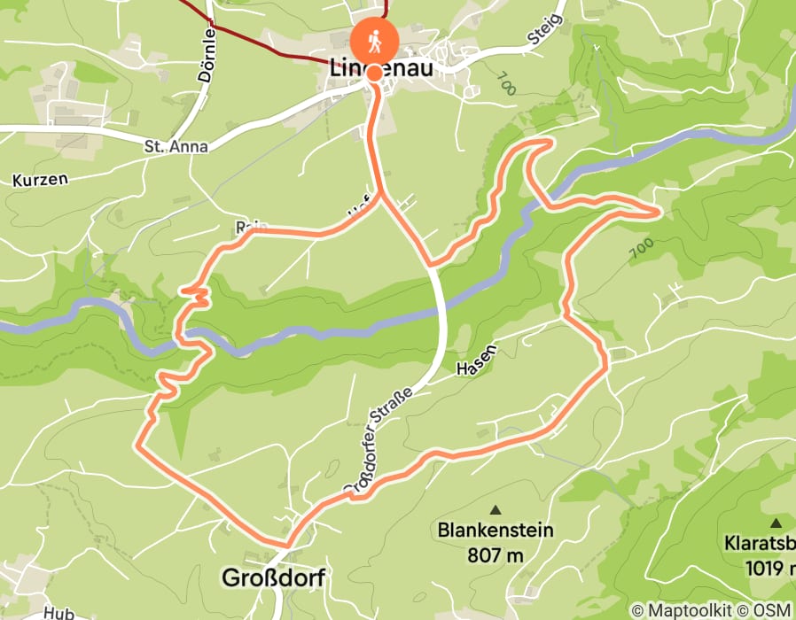 Karte der Tour
