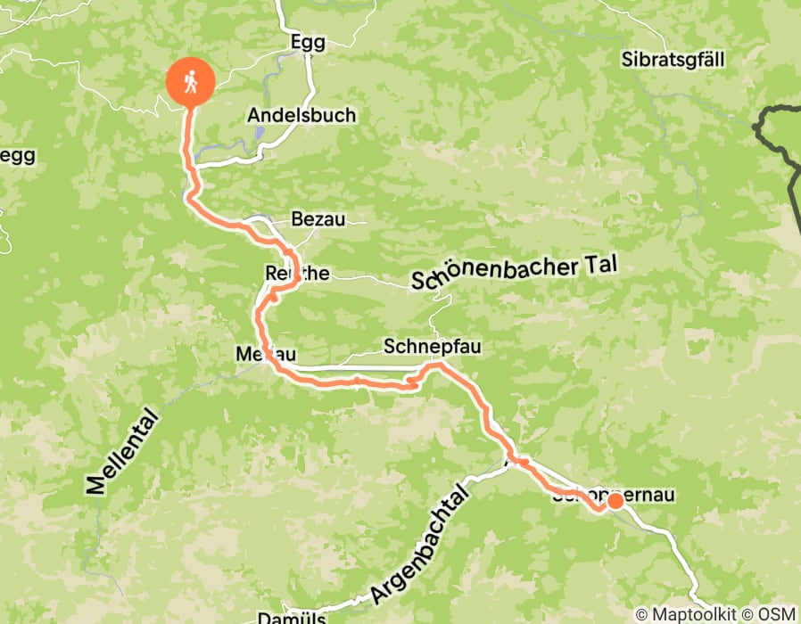 Karte der Tour