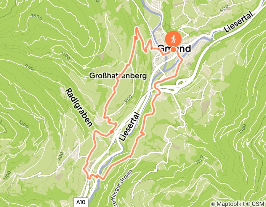 Karte der Tour