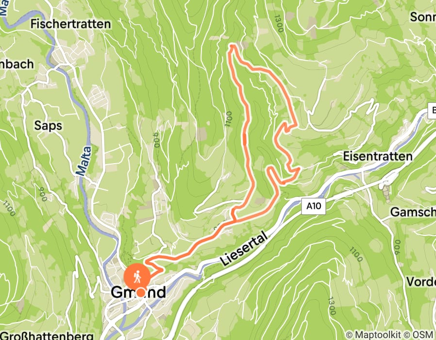Karte der Tour
