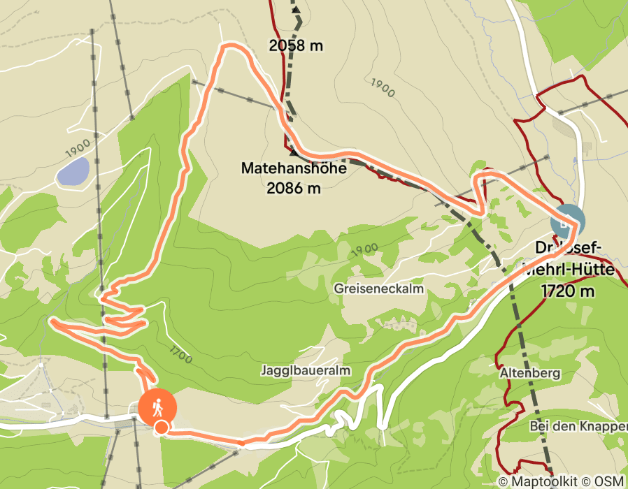 Karte der Tour