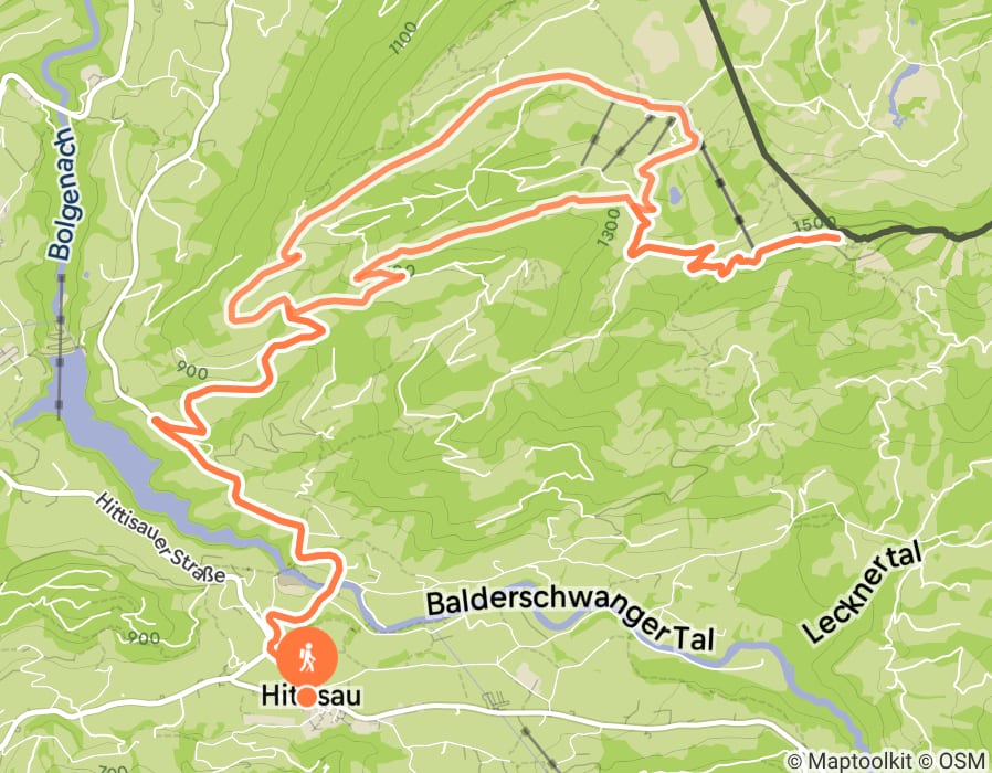 Karte der Tour