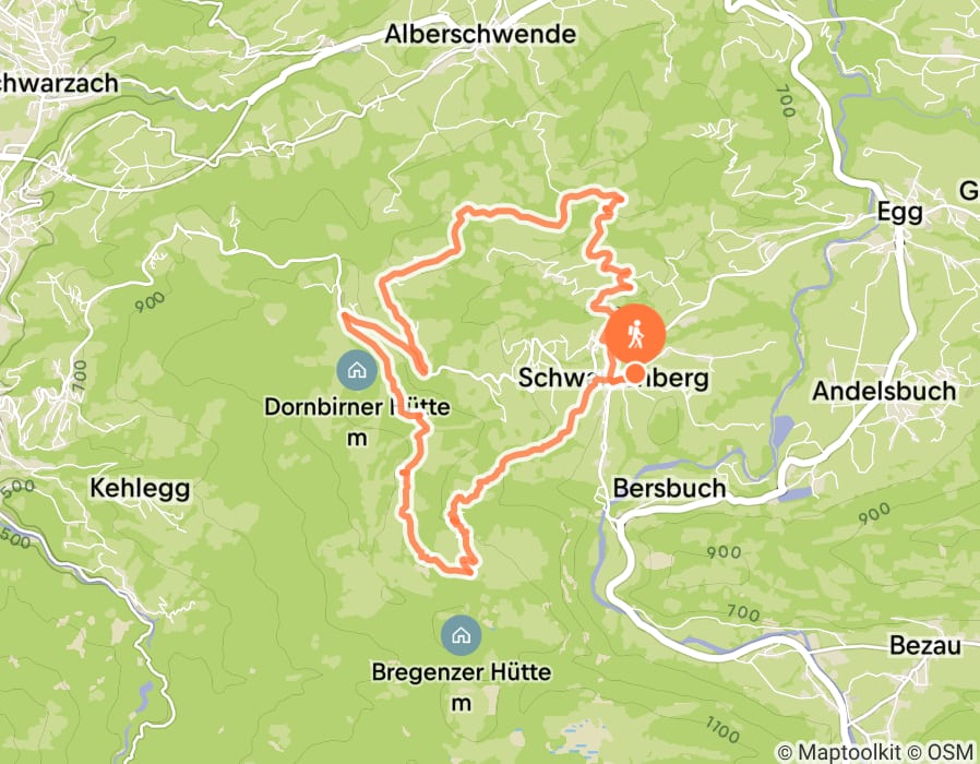 Karte der Tour