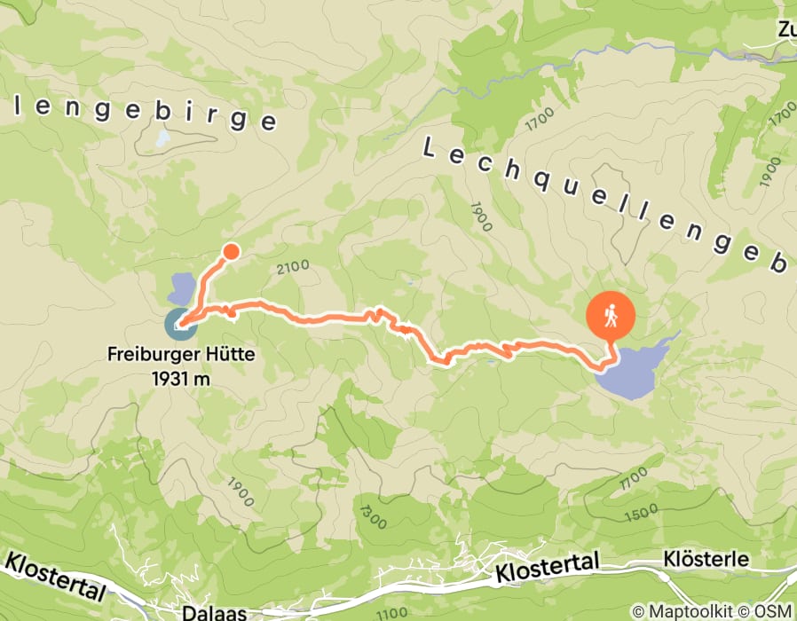 Karte der Tour