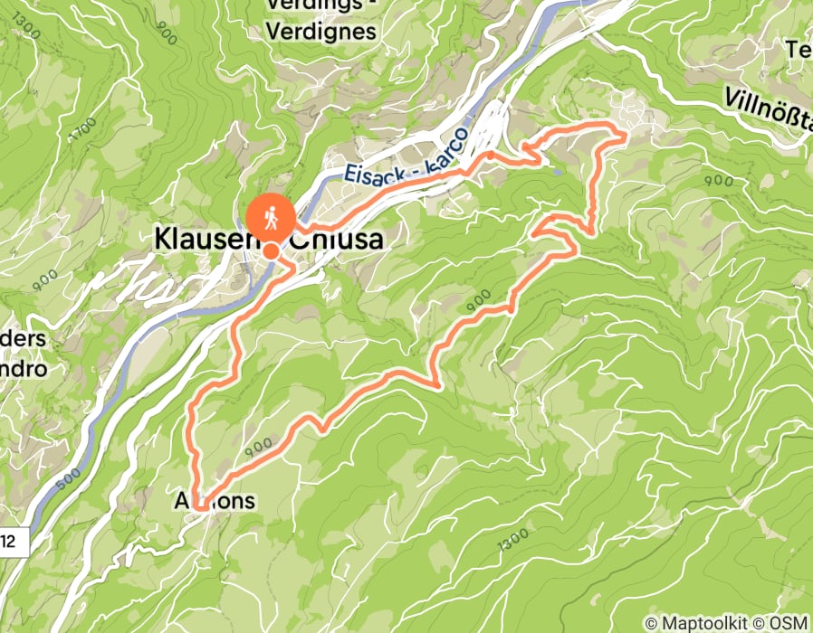 Karte der Tour