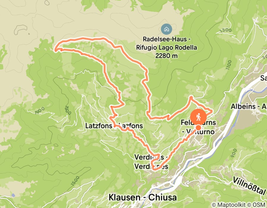 Karte der Tour