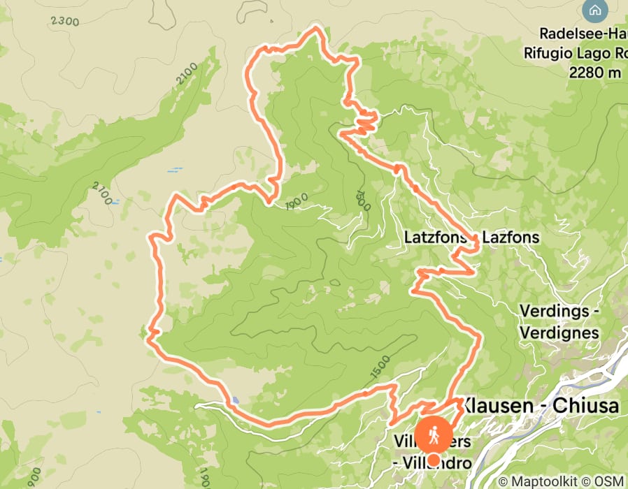 Karte der Tour