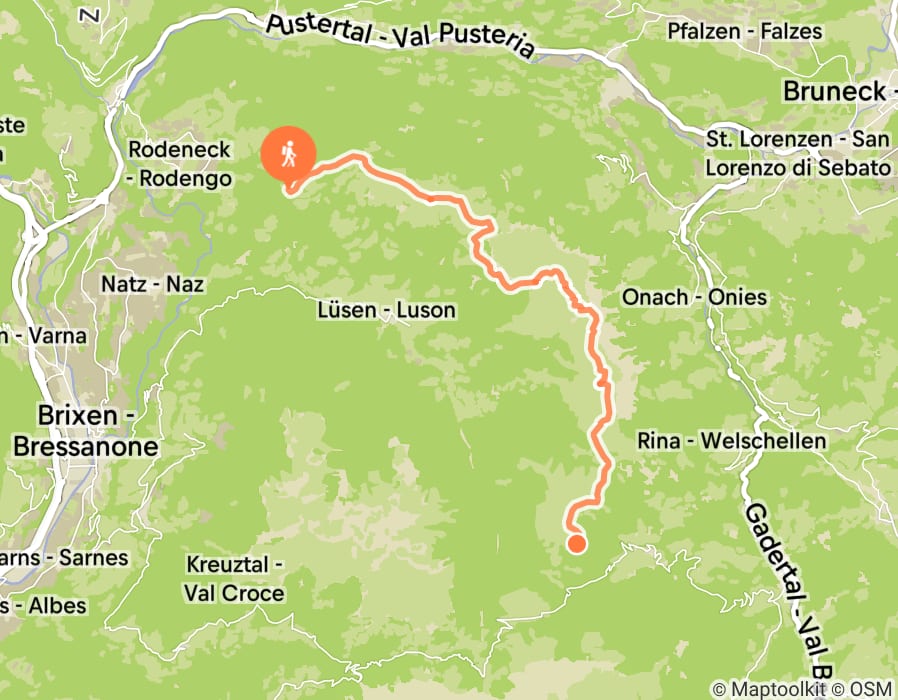 Karte der Tour