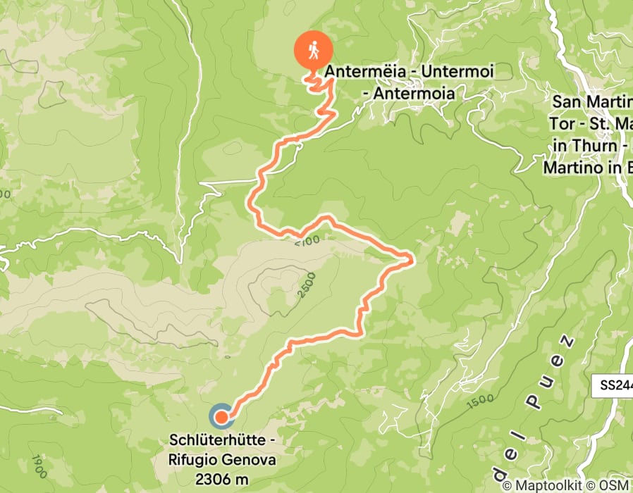 Karte der Tour