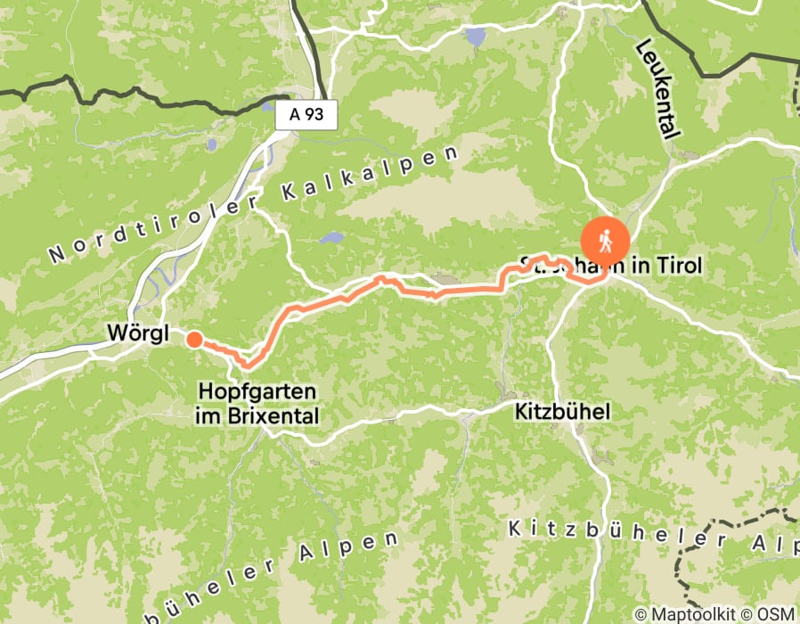 Karte der Tour
