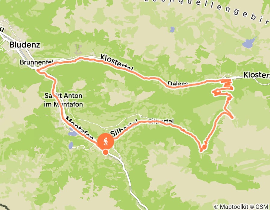 Karte der Tour