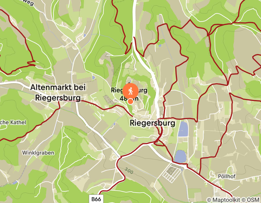 Karte der Tour