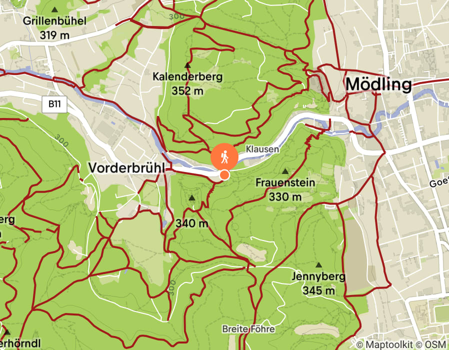Karte der Tour