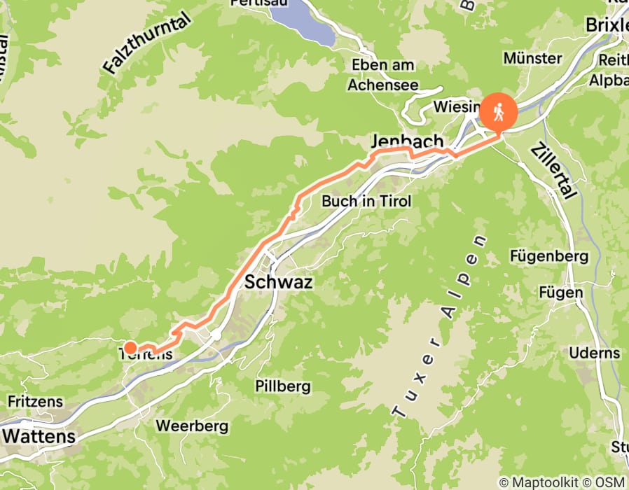Karte der Tour