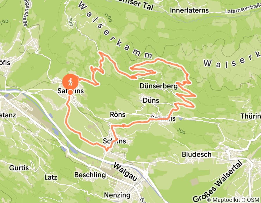 Karte der Tour
