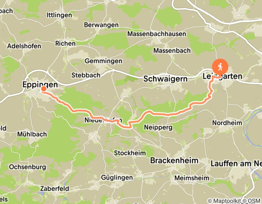 Karte der Tour