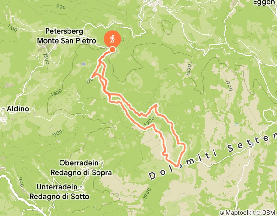 Karte der Tour