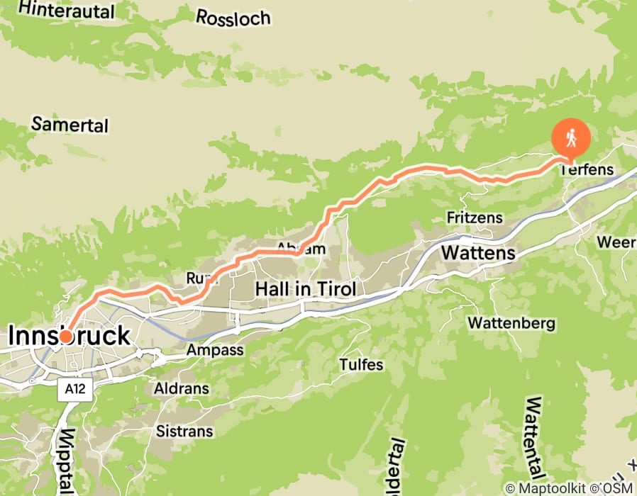 Karte der Tour