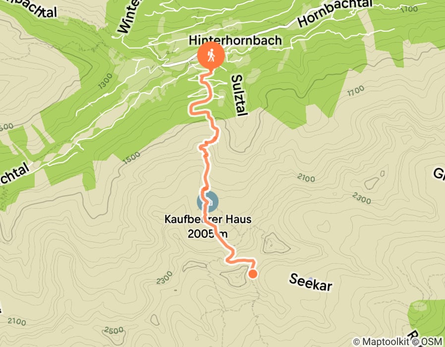 Karte der Tour
