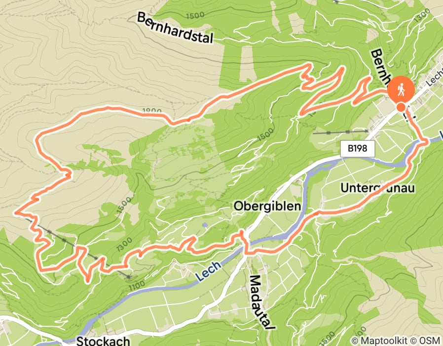 Karte der Tour