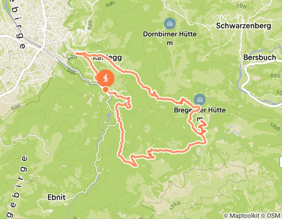 Karte der Tour