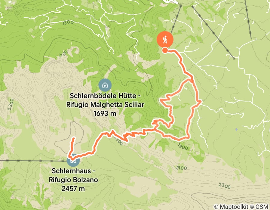 Karte der Tour