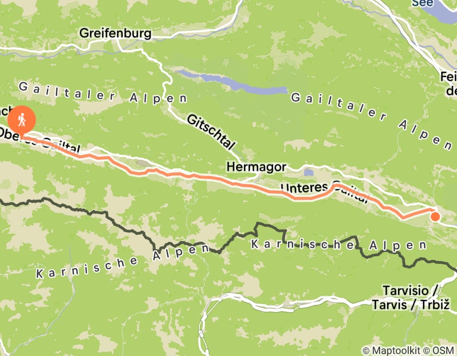 Karte der Tour