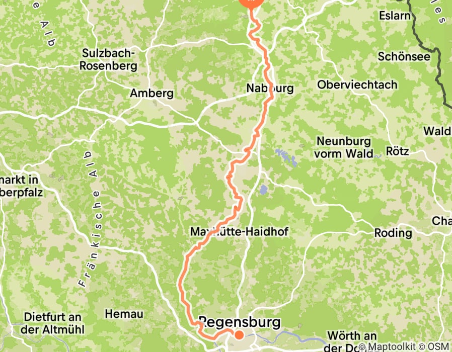 Karte der Tour